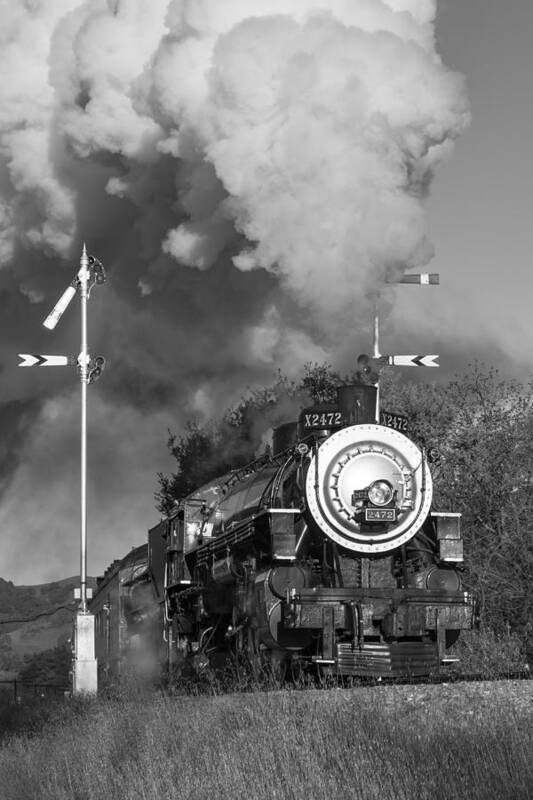 Railroad Art Print featuring the photograph Southern Pacific 2472 Steam by Rick Pisio