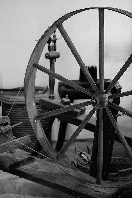Spinning Wheel Art Print featuring the photograph Spinning Wheel at Mount Vernon by Nicole Lloyd