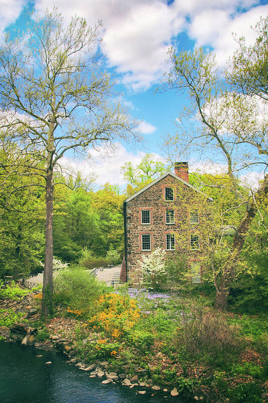 Stone Mill Art Print featuring the photograph Spring at The Stone Mill by Jessica Jenney