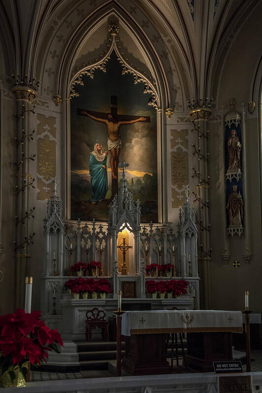 Natchez Mississippi Ms Art Print featuring the photograph St. Mary Altar by Gregory Daley MPSA