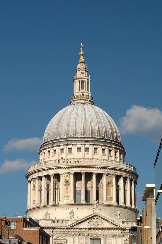St Pauls Art Print featuring the photograph St Pauls Cathedral from the South by Chris Day