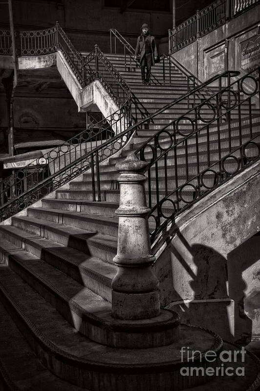 Stair Art Print featuring the photograph Stairs in the Markethall by Heiko Koehrer-Wagner