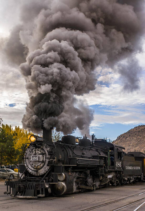 Locomotive Art Print featuring the photograph Steam Locomotive by Jerry Cahill