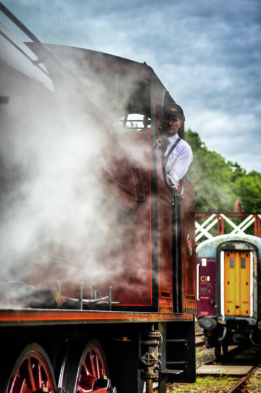 Train Art Print featuring the photograph Steam by Nick Bywater