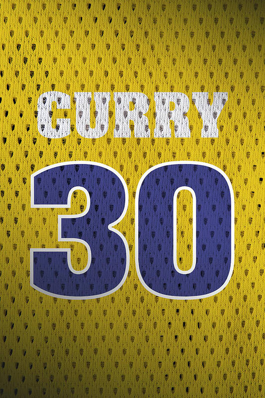 Stephen Curry Golden State Warriors Retro Vintage Jersey Closeup