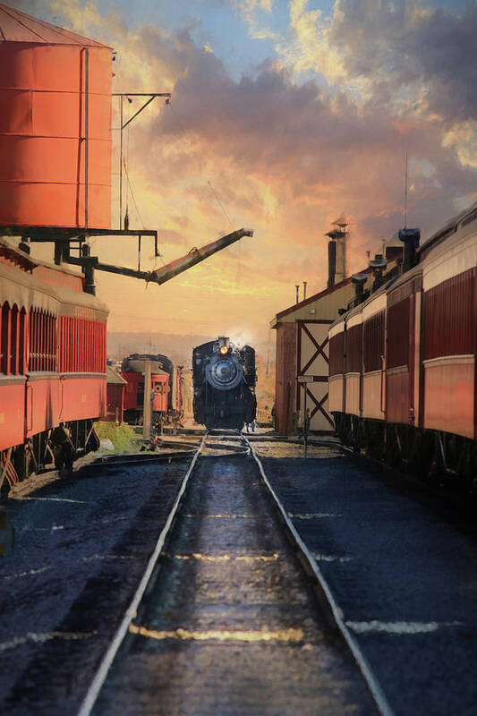 Train Art Print featuring the photograph Strasburg Railroad Station by Lori Deiter