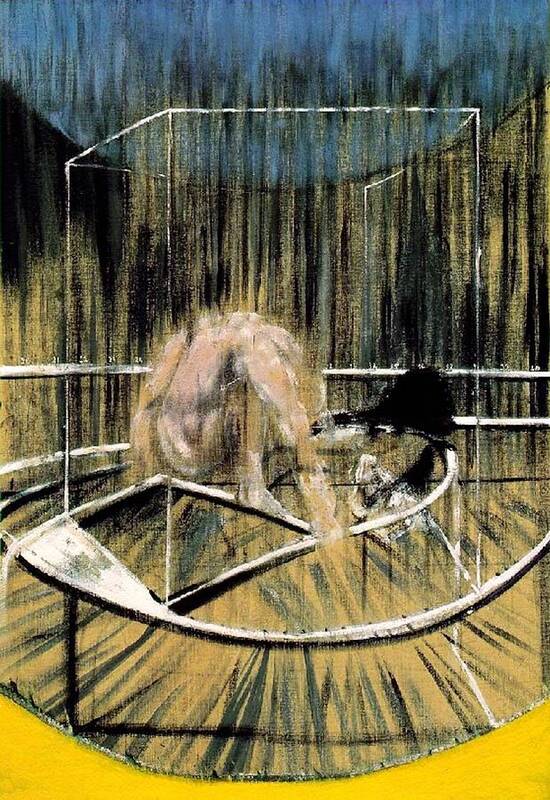 Francis Bacon Art Print featuring the painting Study for Crouching Nude by Francis Bacon
