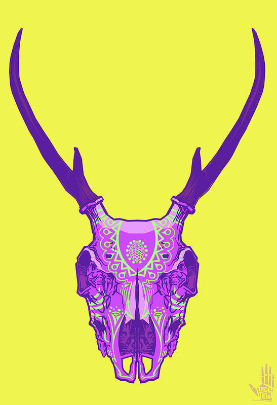 Gypsy Art Print featuring the digital art Sugar deer by Nelson Dedos Garcia