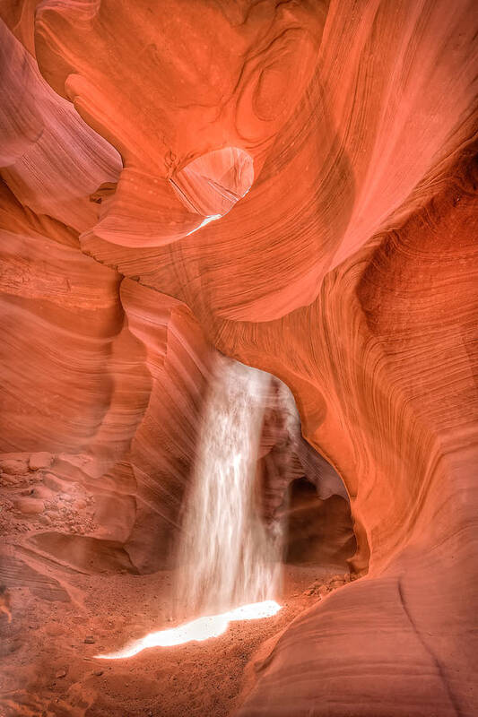 Antelope Art Print featuring the photograph Sunbeam - Antelope Canyon by Andreas Freund