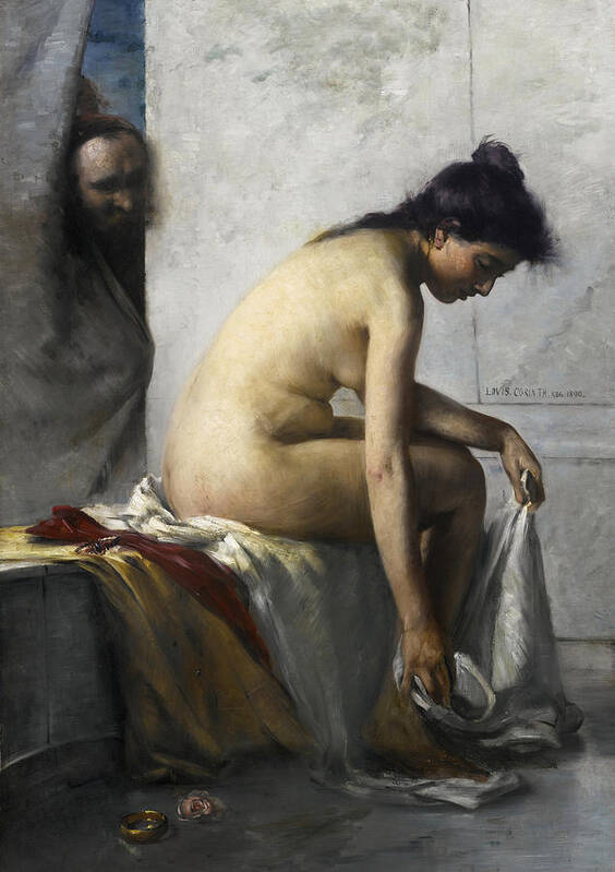 Lovis Corinth Art Print featuring the painting Susanna in the Bath by Lovis Corinth