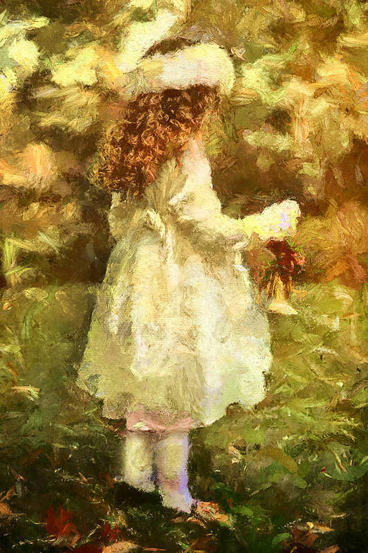 Sweet Child Of Innocent Joy Art Print featuring the mixed media Sweet Child Of Innocent Joy by Georgiana Romanovna