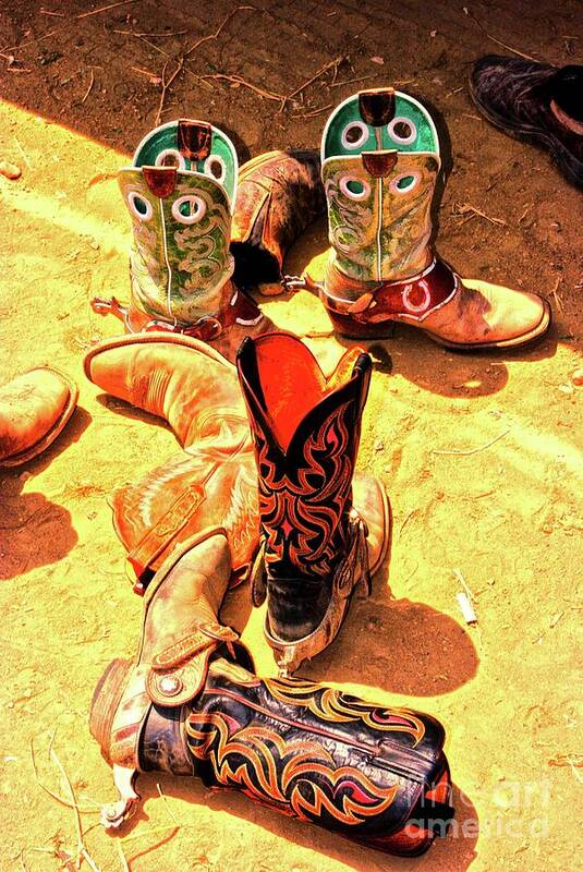 Cowboy Boots Art Print featuring the photograph Tall Boots by Gus McCrea