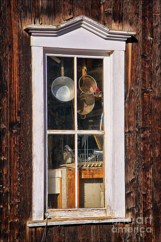 The Kitchen Window Art Print featuring the photograph The Kitchen Window by Priscilla Burgers