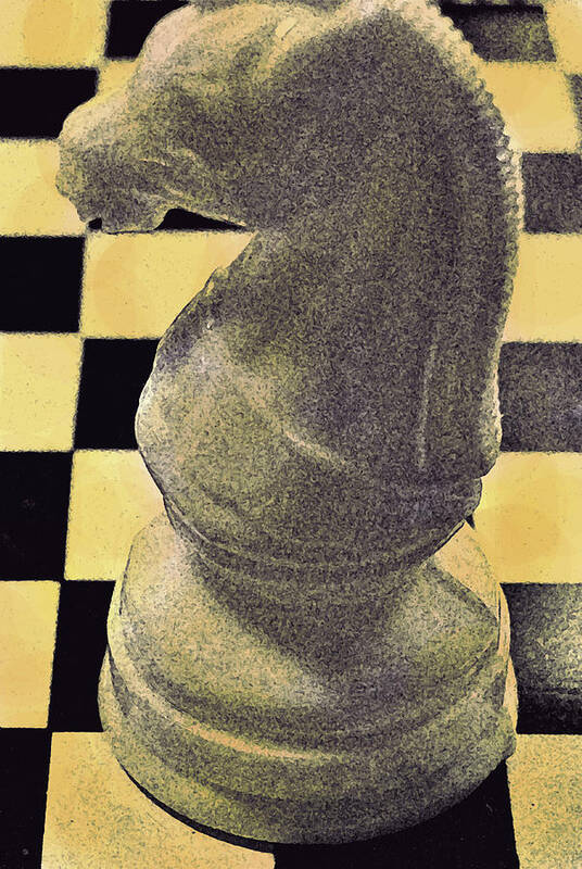 Chess Art Print featuring the photograph The knight by Ian MacDonald