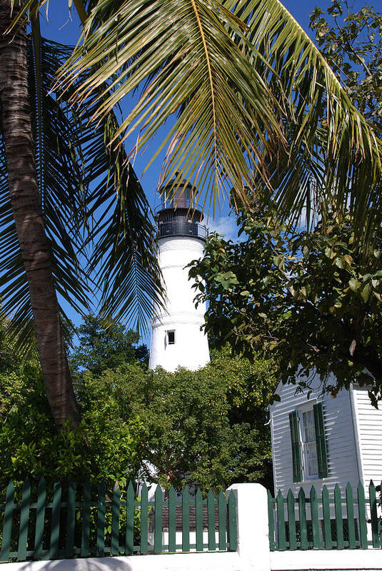 Photography Art Print featuring the photograph The Lighthouse in Key West II by Susanne Van Hulst