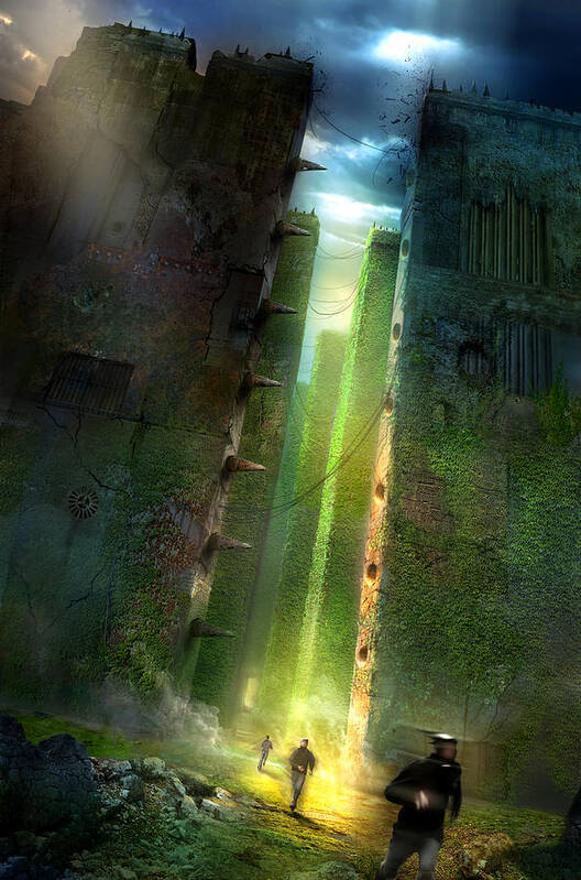 Philip Straub Art Print featuring the painting The Maze Runner by Philip Straub