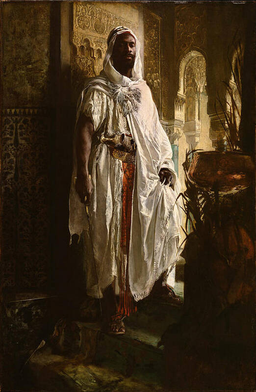 Eduard Charlemont Art Print featuring the painting The Moorish Chief by MotionAge Designs