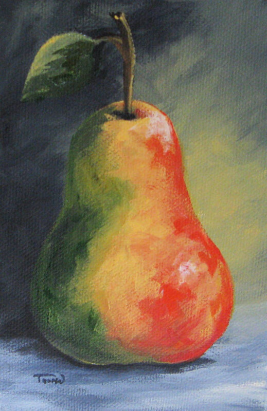 Pear Art Print featuring the painting The Pear Chronicles 005 by Torrie Smiley