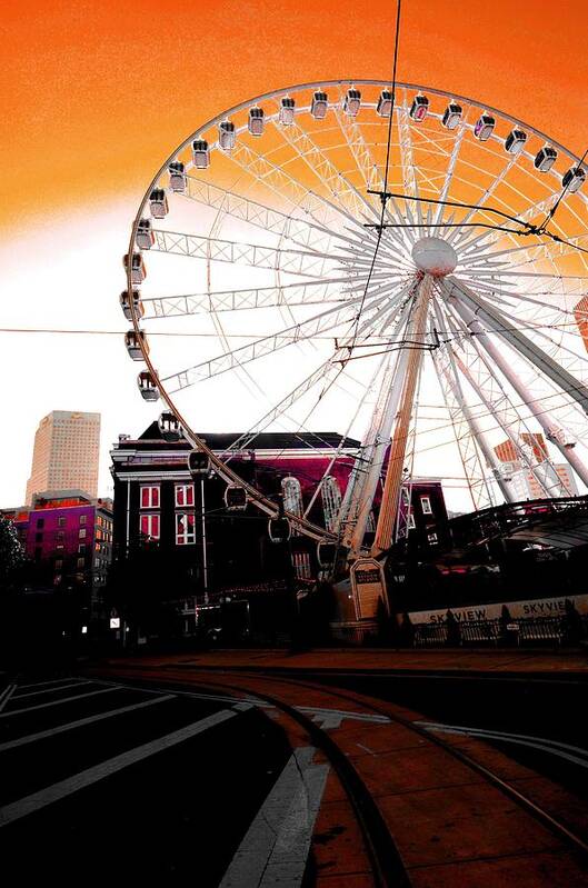 Atlanta Art Print featuring the photograph The Wheel by D Justin Johns