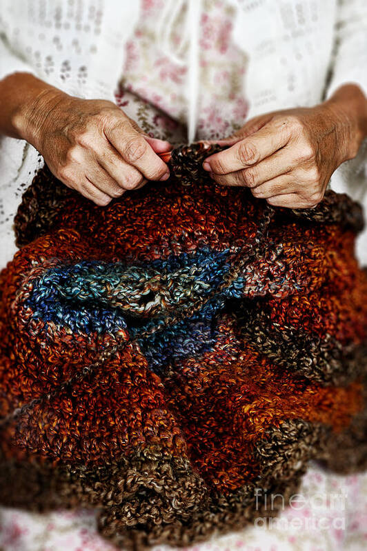 Wool Art Print featuring the photograph These Hands by Stephanie Frey
