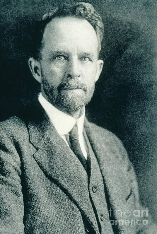 Science Art Print featuring the photograph Thomas Hunt Morgan, American Geneticist by Photo Researchers, Inc.
