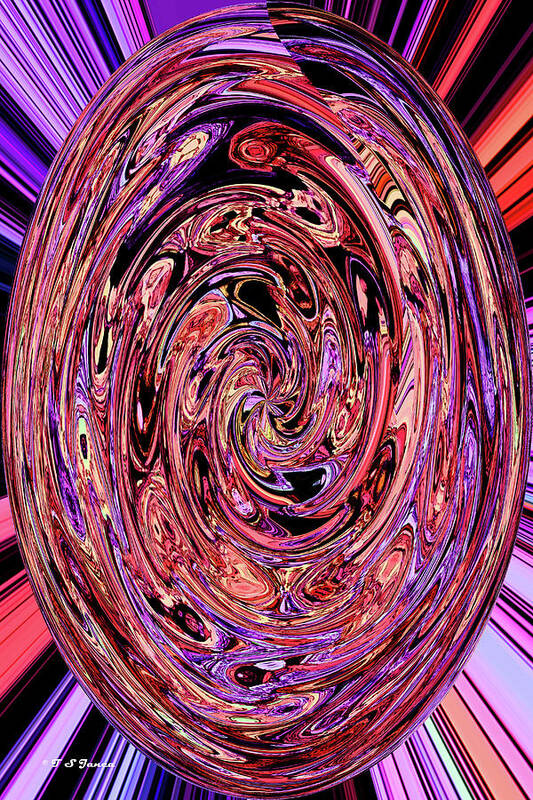 Time Warp Bubble Art Print featuring the digital art Time Warp Bubble by Tom Janca