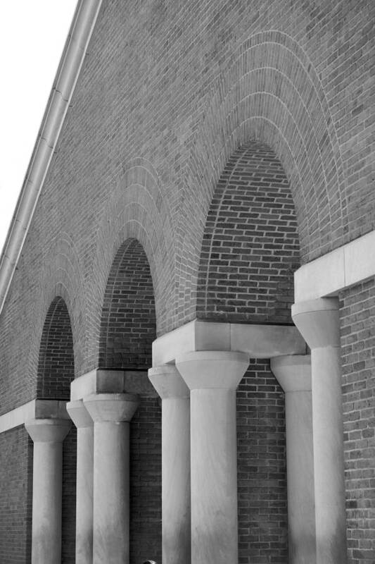 Houstonian Art Print featuring the photograph Trio of Arches at the Waterwall by Angela Rath