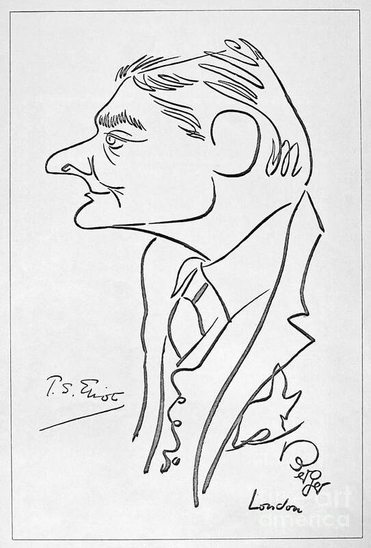 20th Century Art Print featuring the photograph T.s. Eliot (1888-1965) by Granger