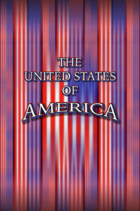 America Art Print featuring the digital art U S A 1 by Mike McGlothlen