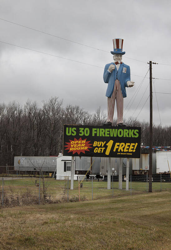 Photograph Art Print featuring the photograph Uncle Sams Fireworks by Suzanne Gaff