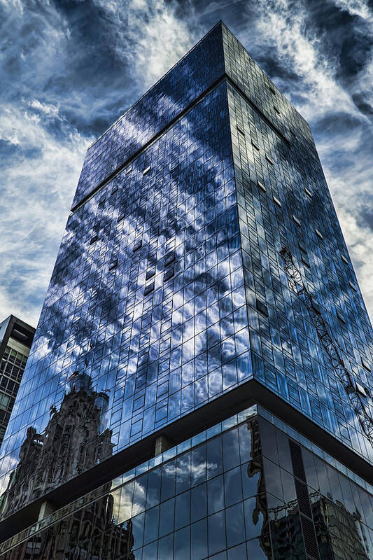 Modern Architecture Art Print featuring the photograph Urban Clouds Reflecting by Sven Brogren