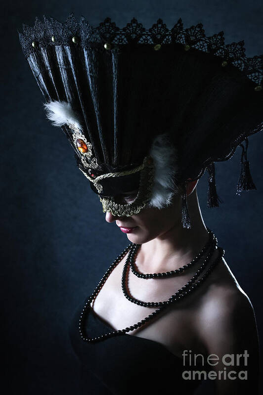 Fashion Art Print featuring the photograph Venice Carnival Mask by Dimitar Hristov