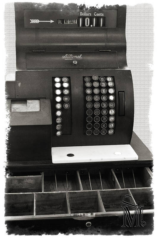 Vintage Art Print featuring the photograph Vintage Cash Register by Patricia Montgomery