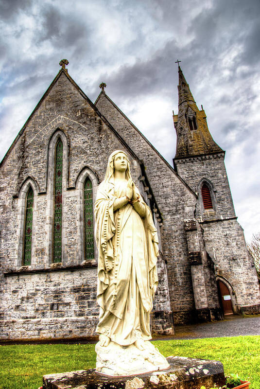 County Clare Art Print featuring the photograph Virign Mary by Natasha Bishop