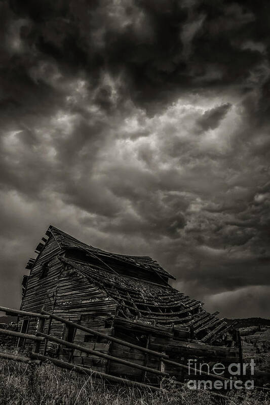 Barn Art Print featuring the photograph Weathering another storm by David Hillier