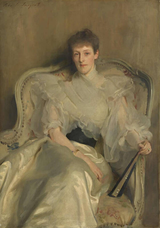John Singer Sargent 18561925  Jean Art Print featuring the painting Wife of Colonel Ian Hamilton by John Singer