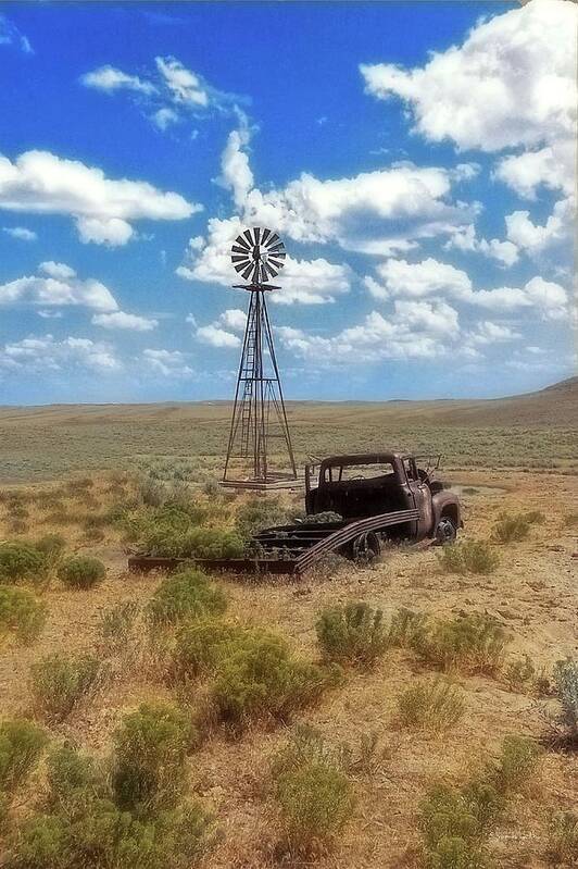 Windmill Art Print featuring the photograph Windmill Over Lenzen by Amanda Smith