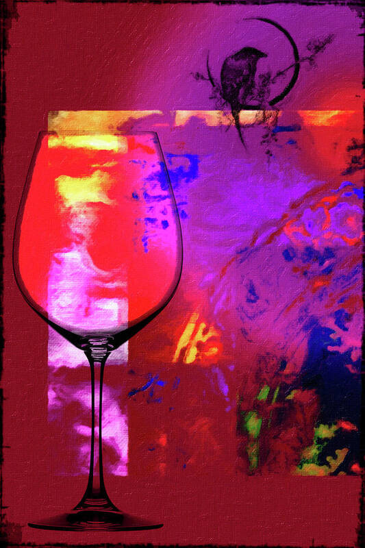 Wine Art Print featuring the mixed media Wine Pairings 1 by Priscilla Huber