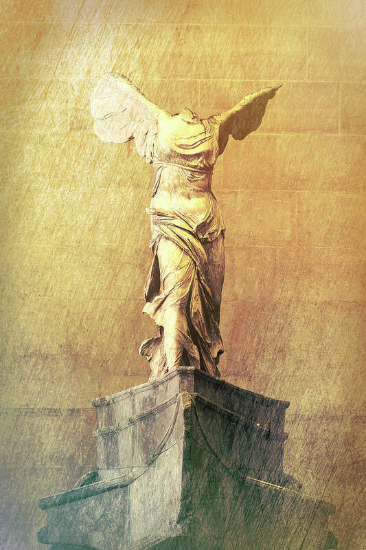 Winged Victory Art Print featuring the photograph Winged Victory of Samothrace - #3 by Stephen Stookey