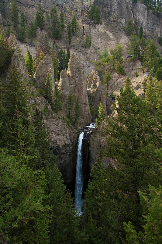 Yellowstone Art Print featuring the photograph Yellowstone Waterfall by Roger Mullenhour
