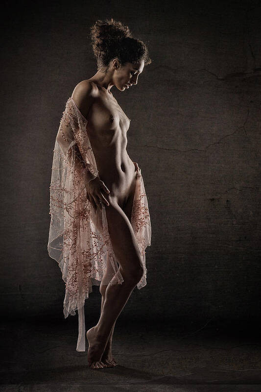 Fine_art_nude Art Print featuring the photograph ... Ye Who Enter Here. by Jan Slotboom