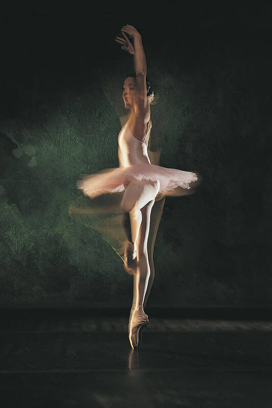 Ballet Dancer Art Print featuring the photograph Ballerina #1 by Comstock