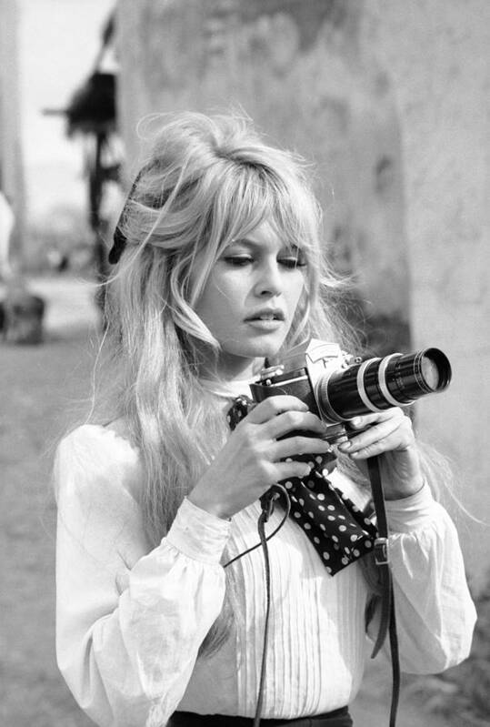 Camera - Photographic Equipment Art Print featuring the photograph Bardot During 'Viva Maria' Shoot #1 by Ralph Crane
