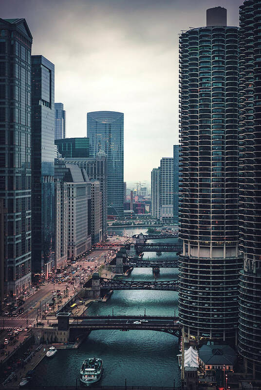 Chicago Art Print featuring the photograph Down River #2 by Nisah Cheatham