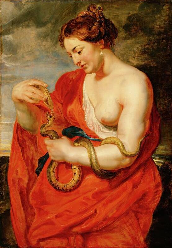 Hygeia Art Print featuring the painting Hygeia, Goddess Of Health by Peter Paul Rubens