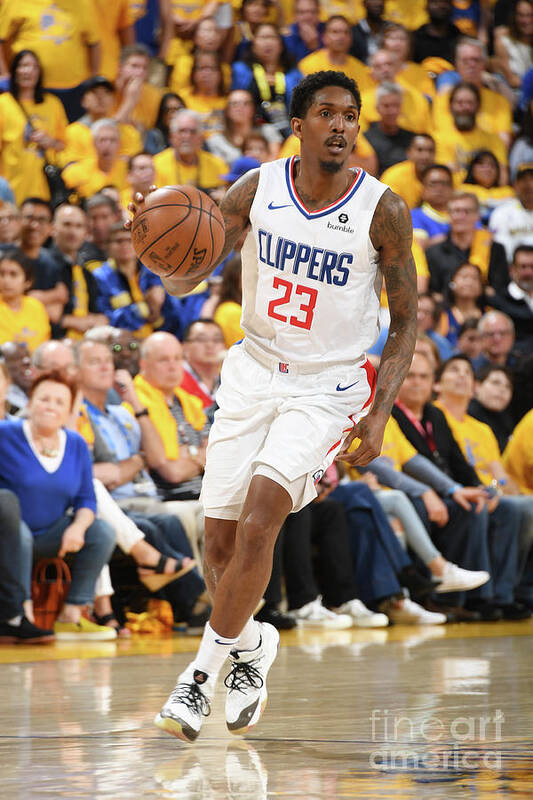 Lou Williams Art Print featuring the photograph La Clippers V Golden State Warriors - #1 by Andrew D. Bernstein