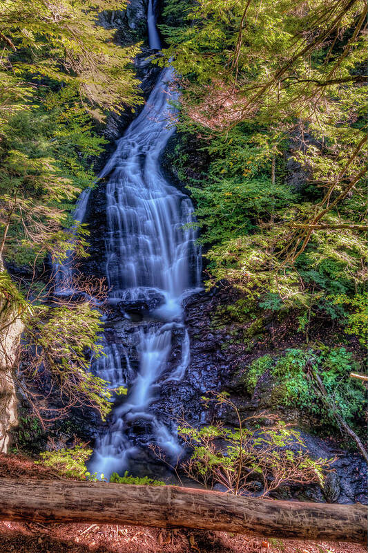 Vermont Art Print featuring the photograph Moss Glen Falls - Stowe Vermont #1 by Chad Dikun