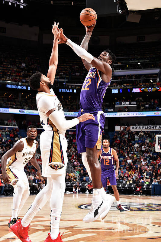 Smoothie King Center Art Print featuring the photograph Phoenix Suns V New Orleans Pelicans by Bill Baptist
