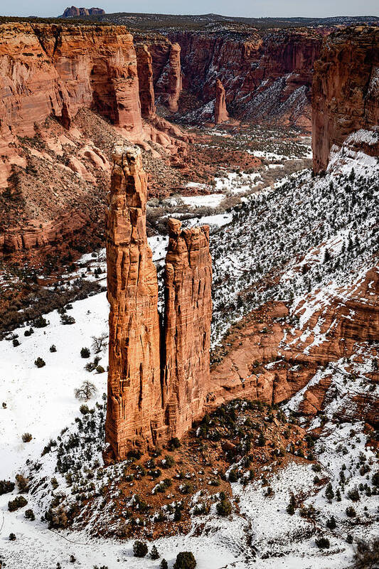 Canyon De Chelly Art Print featuring the photograph Spider Rock #1 by William Christiansen