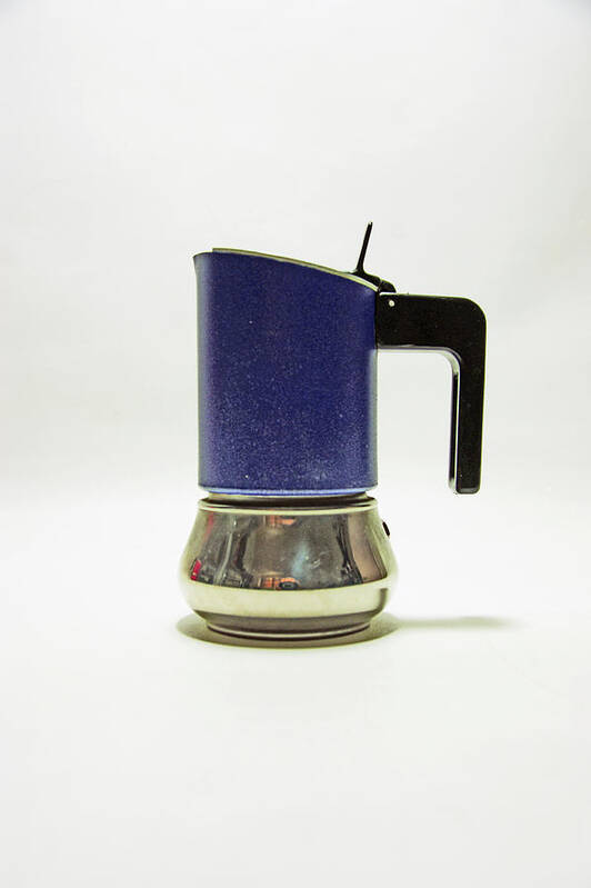 Studio Art Print featuring the photograph 10-05-19 STUDIO. Blue Cafetiere by Lachlan Main